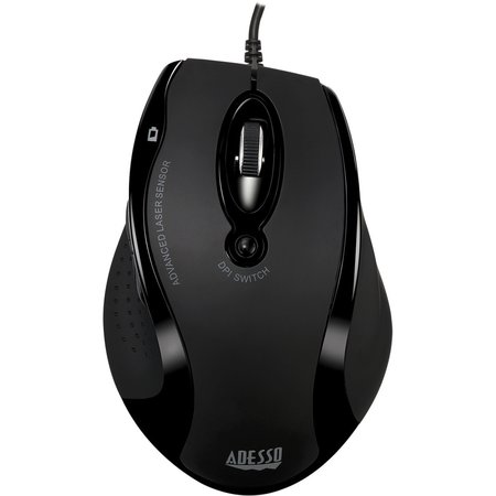 ADESSO PUBLISHING Adesso Usb Ergonomic Optical Mouse, w/ Adjustable Dpi, Internet IMOUSEG2